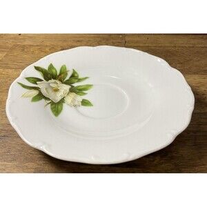 MZ Czech Republic Floral Pattern Tea Saucer China